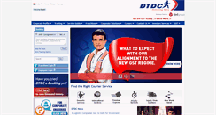 Desktop Screenshot of dtdc.in